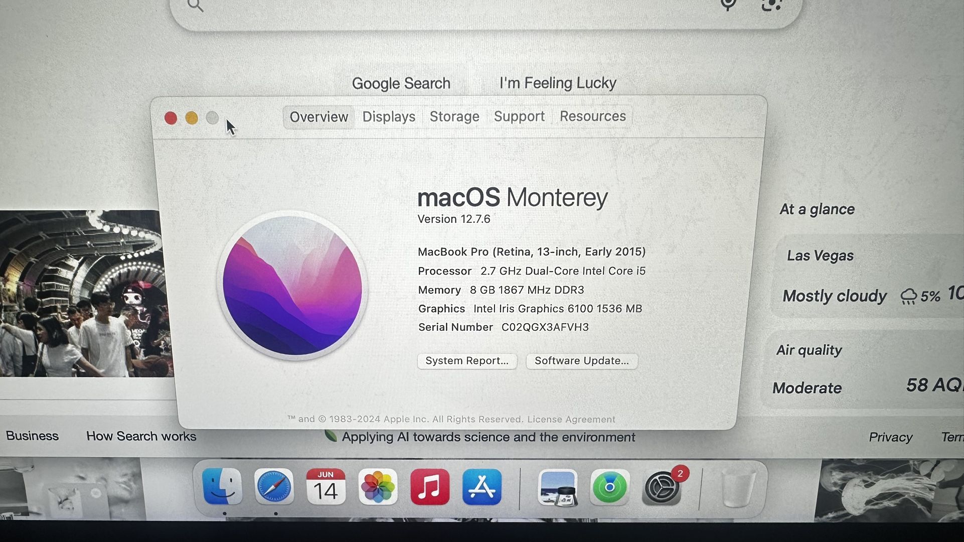 MacBook Pro (Retina, 13-inch, Early 2015