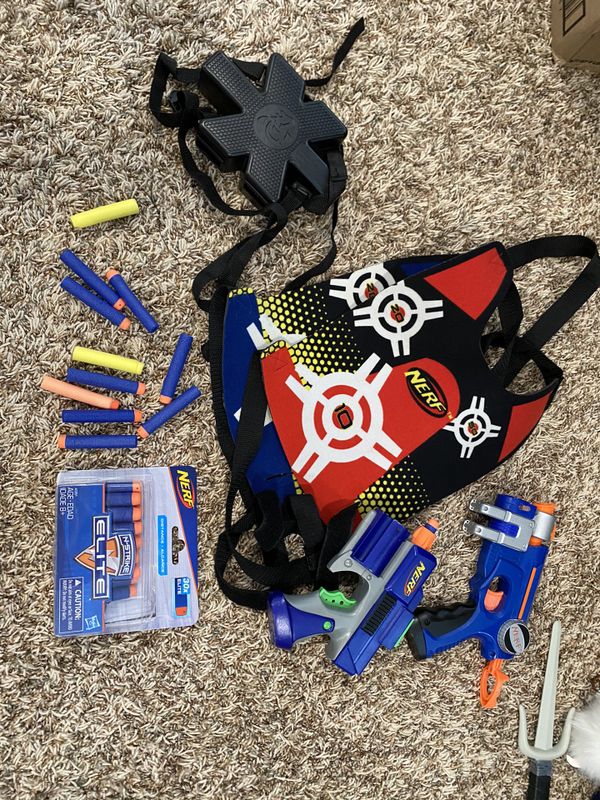 nerf gun set up