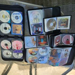 CDsUSED FOR SALE LOT OF 100+ NO JEWEL CASE STORED IN CDMULTI PACK VARIOUS GENRES