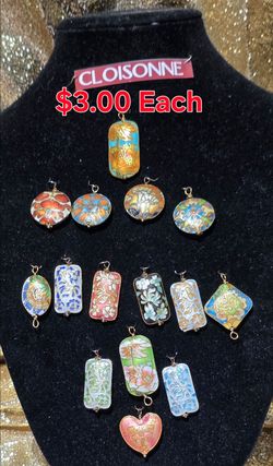 Cloisonne  Pendents  $3.00 each