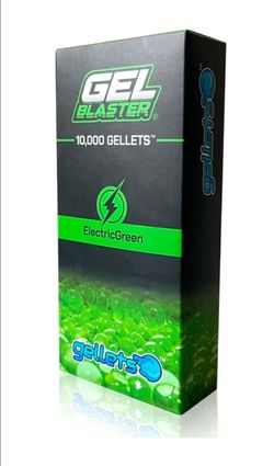 3 Packs Gel Blaster Water Bead Blaster Ammo, Non-Toxic, Green