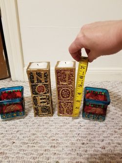 Noel/Joy Candles and jars