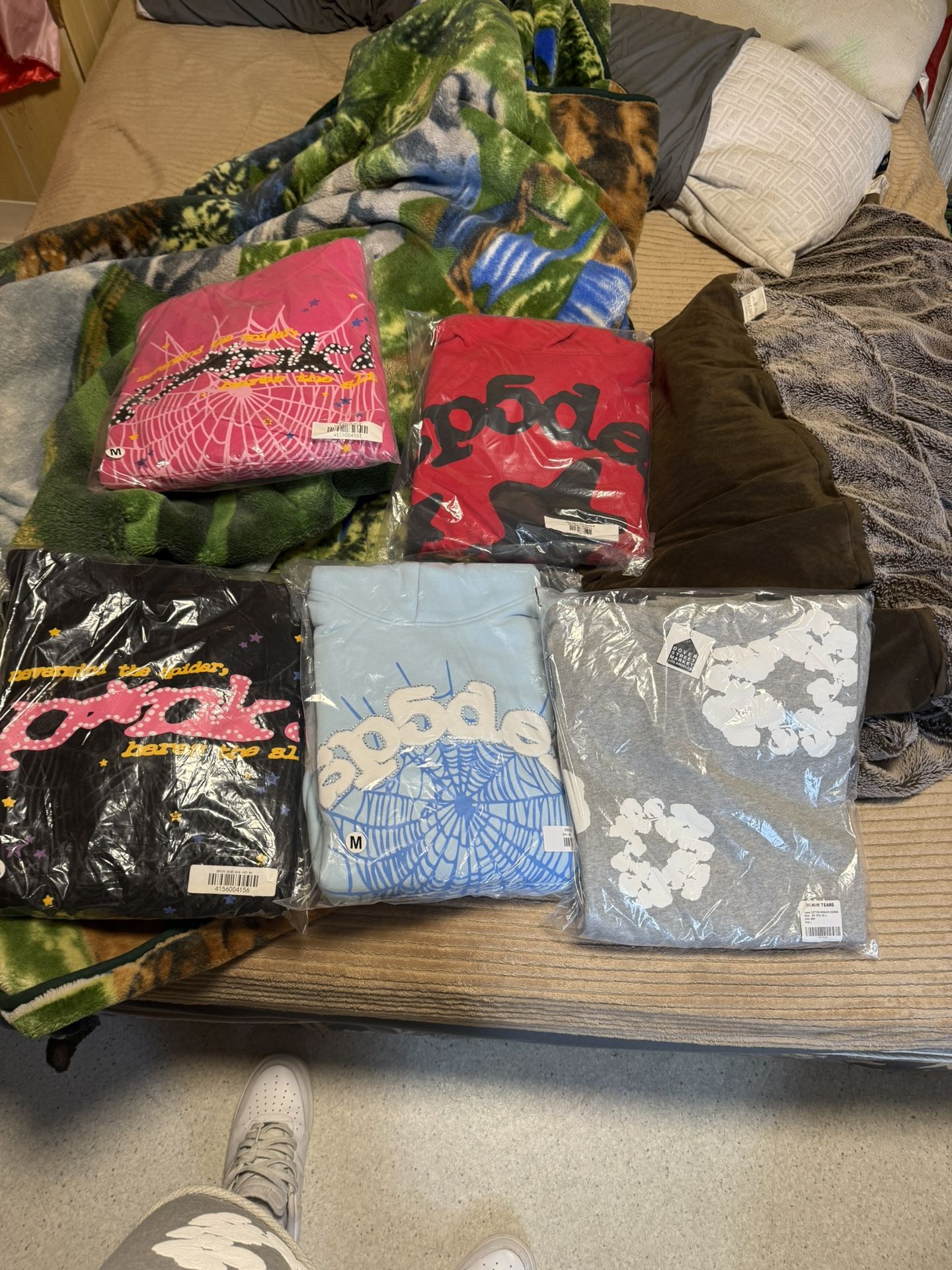 Spider Hoodies/ Denim Hoodie