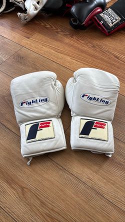 Fighting Sports White Boxing Gloves