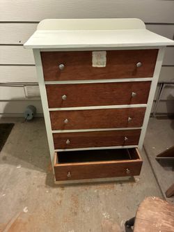 Antique Dresser five drawers plus little nightstand together as a set or will sell separate