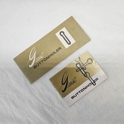 VTG GREIST BUTTONHOLER INSTRUCTION MANUALS - LOT of 2