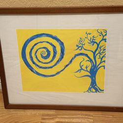 Framed "Sunrise Illusion" Lithograph Print by Artist Sky