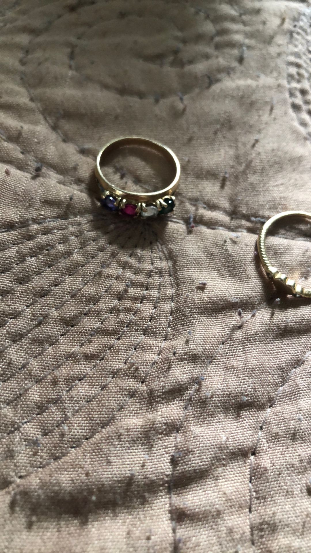 14k Solid gold real rings
