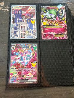 Pokémon TCG Lot – Galarian Meowth, M Gardevoir EX, Sylveon EX