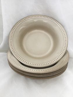 Pier 1  Bowls-Spice Route Sesame -set Of 4 BowlsTan Beige Neutral Color