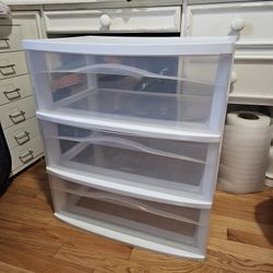 Target Brightroom White Plastic 3 Tier Drawer Storage