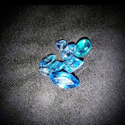 Natural Blue Topaz Cut Gemstones 