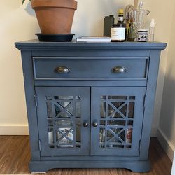 Wooden hutch or low storage cabinet, liquor cabinet