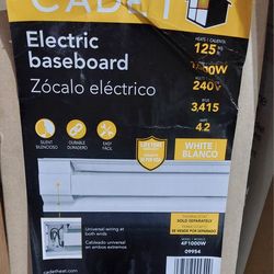 Cadet electric baseboard heater