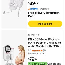 Fetal pregnancy doppler