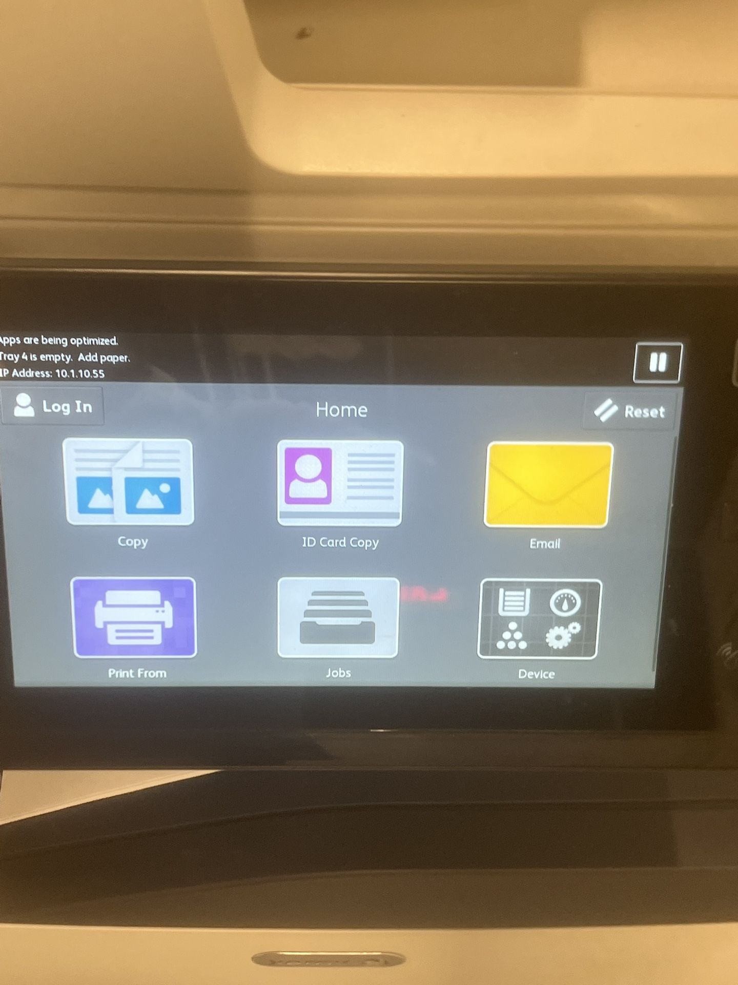 The Xerox AltaLink C8030 is a high-capacity color multifunction printer. Used in good condition with some cosmetic blemishes and imperfections. The