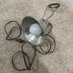 Antique Metal Clamp Light with Bulb