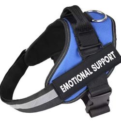 Emotional Support Dog Harness Blue color Vest