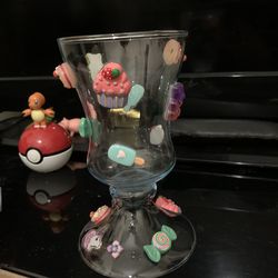 glass for ice cream and drinks.