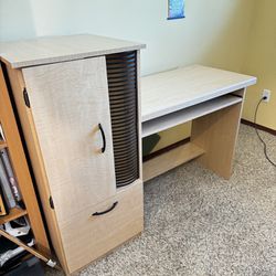 Desk With Keyboard Tray & Legal Size Drawers
