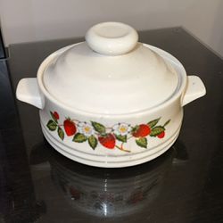 strawberry and cream dishware