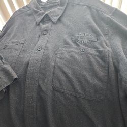 Wool long sleeve Harley Davidson button