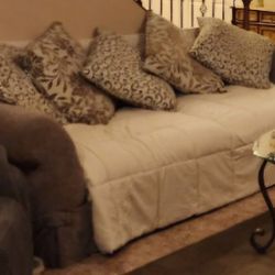 UNBELIEVABLY Comfortable Sofa and with Expensive Throw Pillows