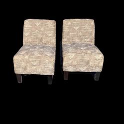 French Style Armless Side Chairs