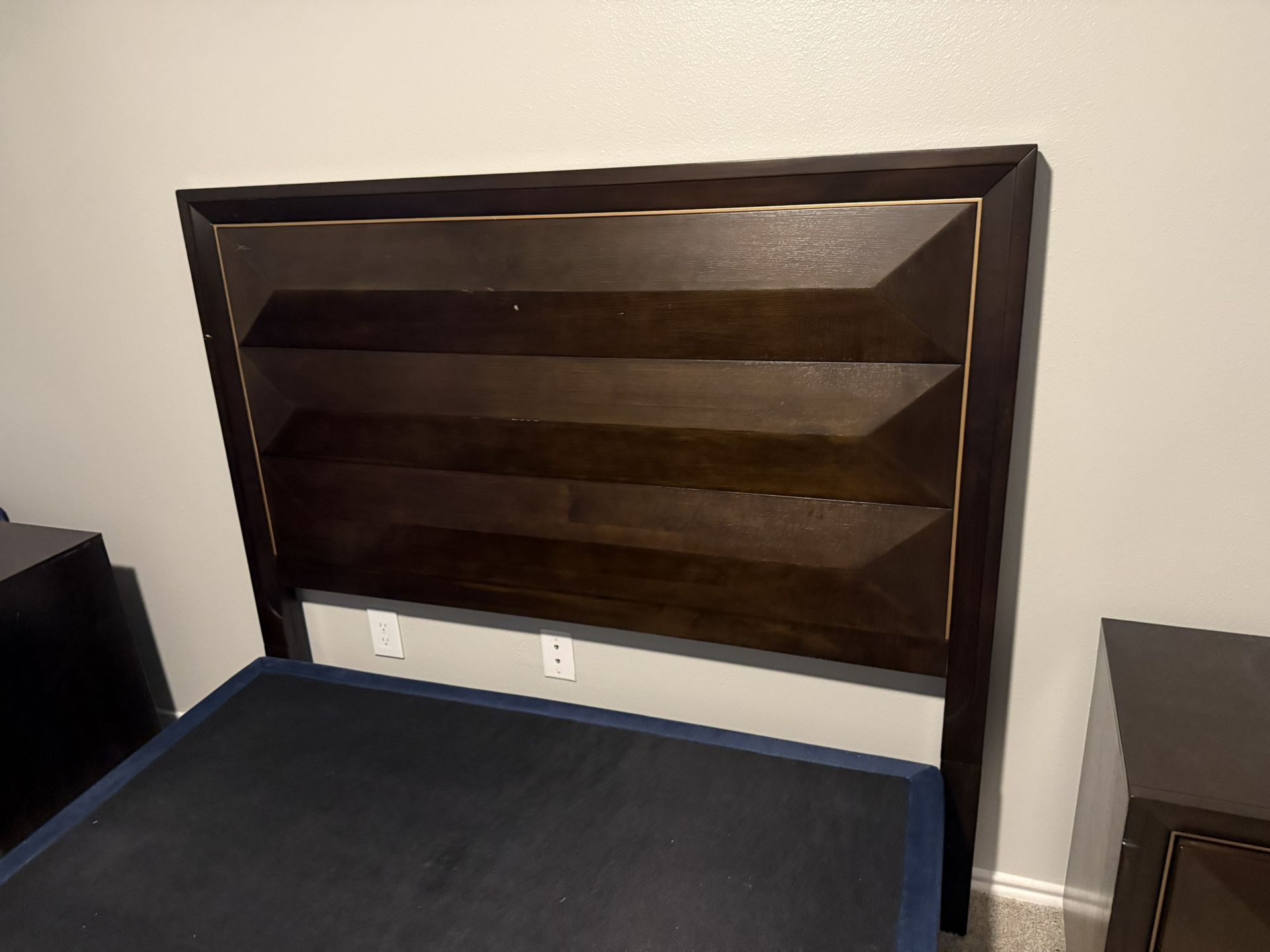 queen size bed frame and tv stand