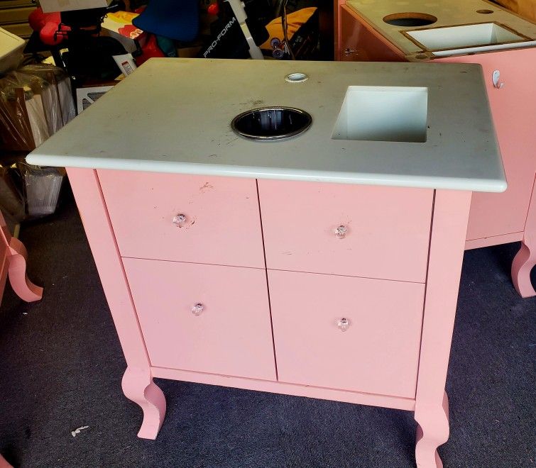 vanity sinks pink for salon for eyebrows