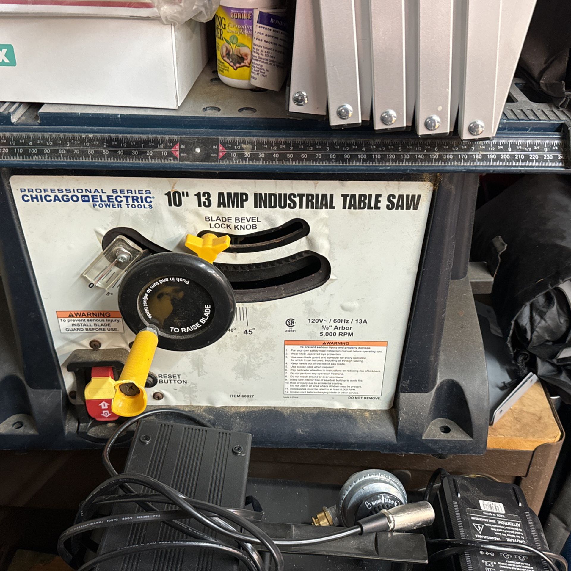 Chicago Electric Table Saw 10” 13amp