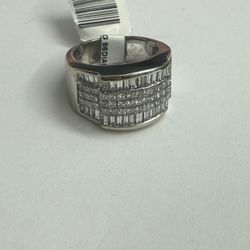 14k White Gold Men’s Diamond Ring