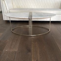 Oval Marble Coffee Table (50”)