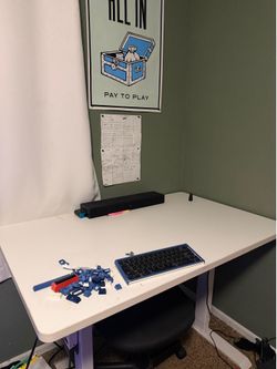 White computer desk
