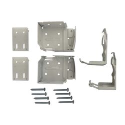 Cordless Faux Wood Side Mounting Brackets- White