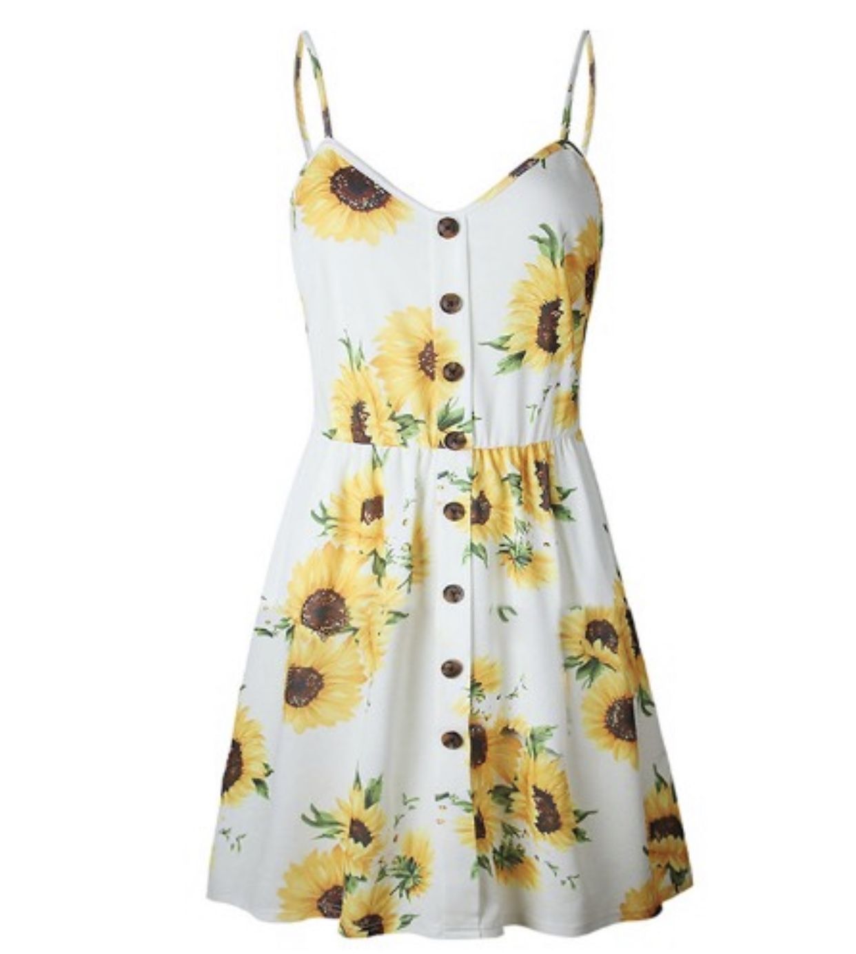 Yellow sunflowers dress
