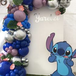 Stitch Balloons Garland 