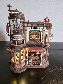 ROKR Dream Coffee Factory Wooden Music Box