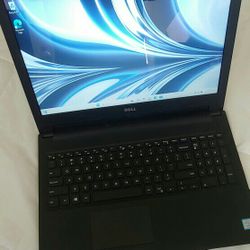 DELL LAPTOP  NOTEBOOK 15" UNLOCKED   WINDOWS 11 8GB RAM  256ssd  COMPUTER FREE CHARGER works great 