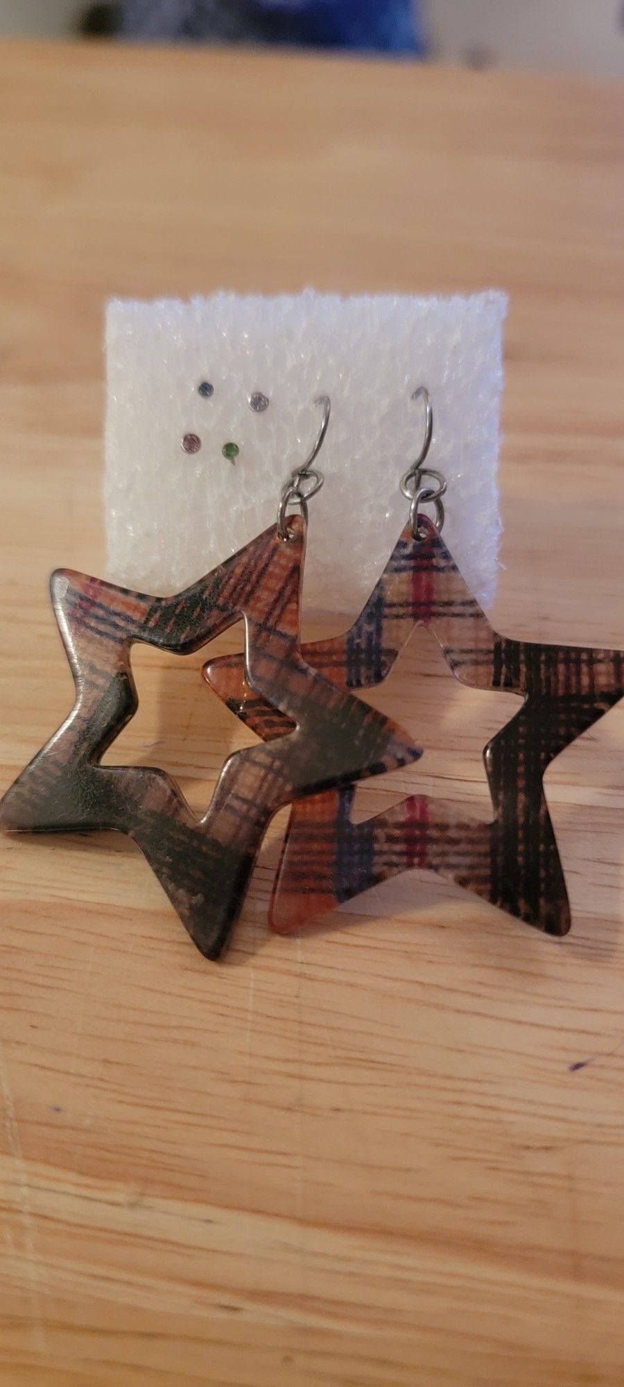 Four Nose Rings With Star Earings