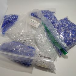 Confetti Diamonds Blue N Crystal For Events