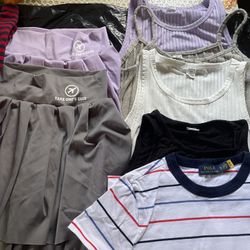 12-14 Dresses Sundress Two Sweaters And Three Pijamas 