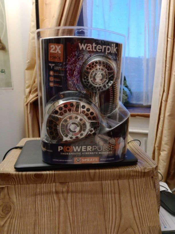 Water Pik Power Plus 2 in 1 Shower head System With Hand Held Sprayer 