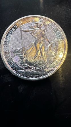 2023 1 oz Silver Britannia Coin BU (King Charles III)