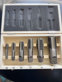 Drill America 6 Pc Pipe Tap Set