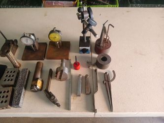 Machinist tools dial indicator and more tools