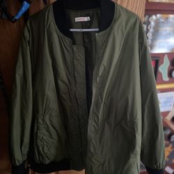 Green Bomber Jacket 