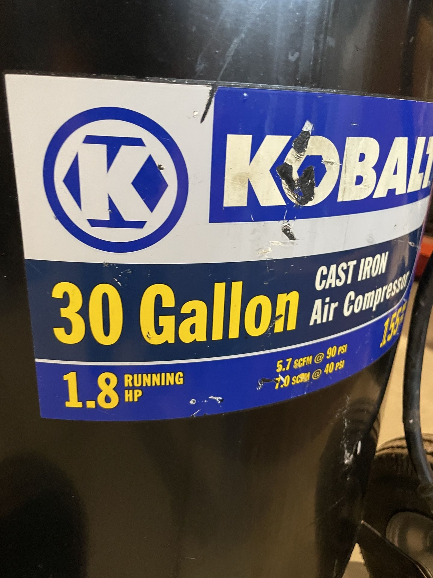 Kobalt 30 Gallon Air Compressor for Sale in Dixon, CA OfferUp