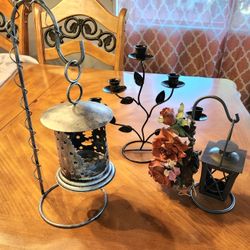  3 Decorative Candle Holders $3.00 Each