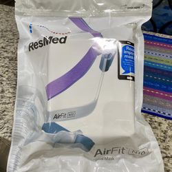 One (1) new/sealed/never used ResMed AirFit N10 Nasal CPAP Mask for Her (Small)